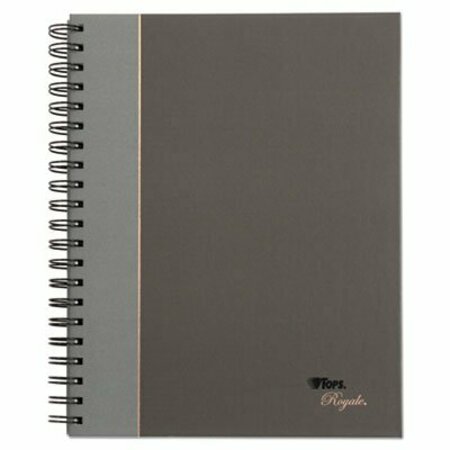 TOPS PRODUCTS TOPS, ROYALE WIREBOUND BUSINESS NOTEBOOK, COLLEGE, BLACK/GRAY, 10.5 X 8, 96 SHEETS 25331